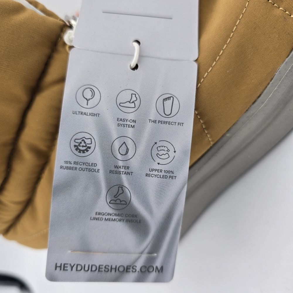 NWT Hey Dude Margot Eco Youth Boots, Mustard, Size 3 (Little Girl) - Picture 5 of 16